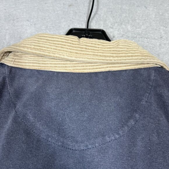 VTG Chaps Ralph Lauren Rugby Polo Shirt Corduroy Men XL Fishing 01978 Colorblock - Picture 3 of 12